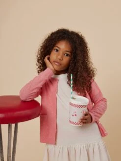 BONPOINT Cardigan Clarisse Rose Fard -Bébé Vêtements Boutique S04GCAK00013 023 S04GCAK00013 023 5