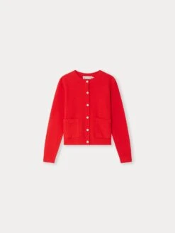 BONPOINT Cardigan Clarisse Coquelicot