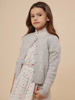 BONPOINT Cardigan Thindra Gris Chiné Clair