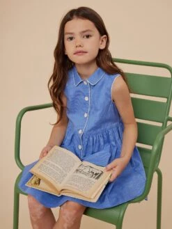 BONPOINT Robe Anne Bleu Intense -Bébé Vêtements Boutique S04GDRW00020 073 S04GDRW00020 073 5