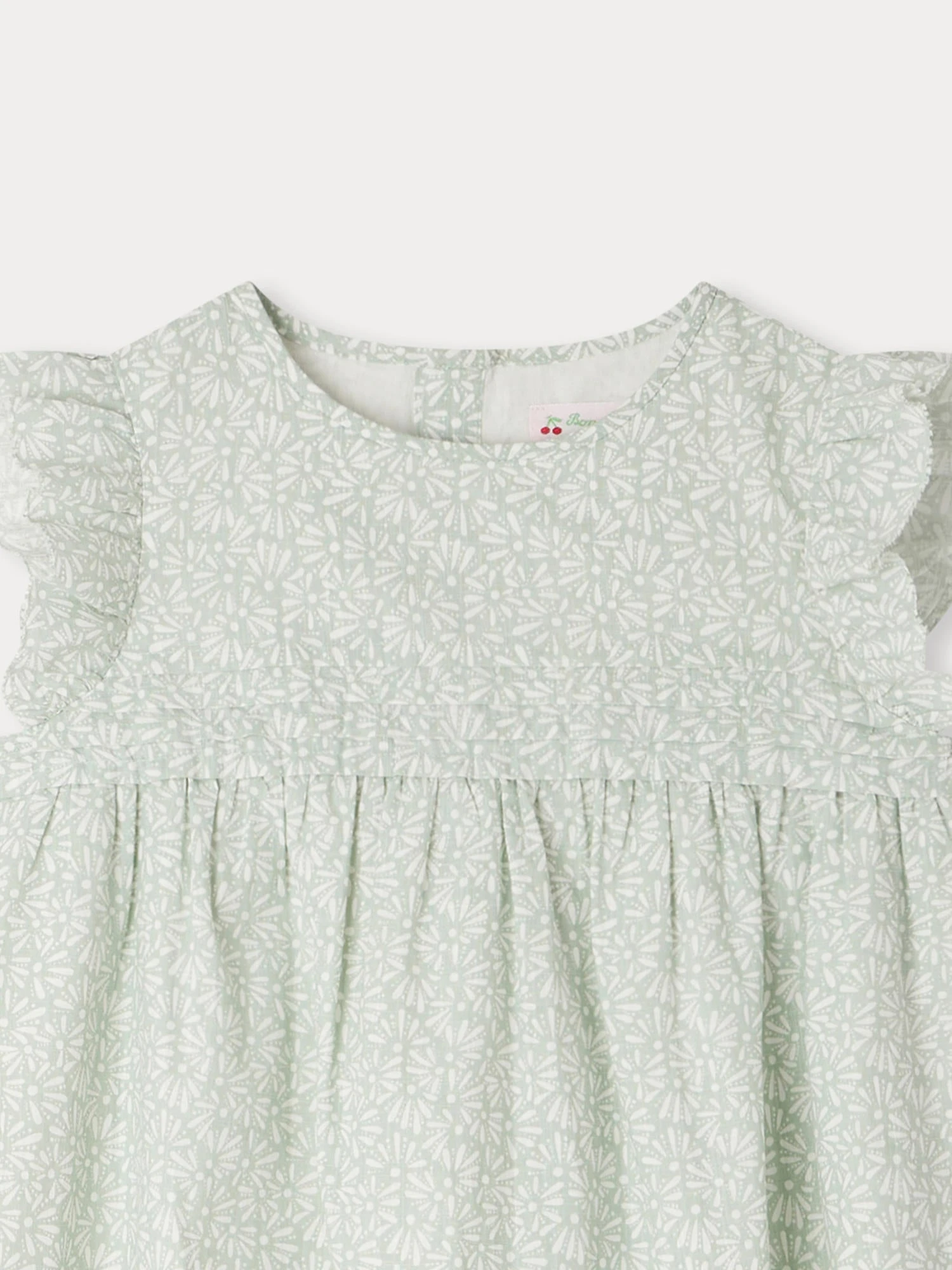 BONPOINT Robe Fillette Vert Intermediaire 5 BONPOINT Robe Fillette Vert Intermediaire – Image 3