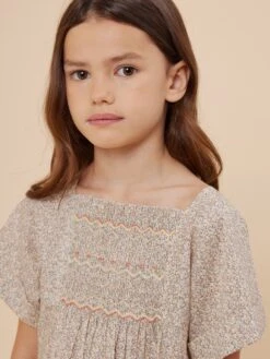 BONPOINT Robe Smockée Paysanne Rose -Bébé Vêtements Boutique S04GDRW00039 625B S04GDRW00039 625B 5