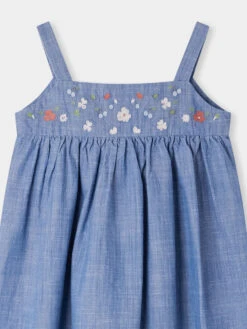 BONPOINT Robe Fedora Bleu 7 BONPOINT Robe Fedora Bleu -Bébé Vêtements Boutique S04GDRW00053 015 S04GDRW00053 015 3