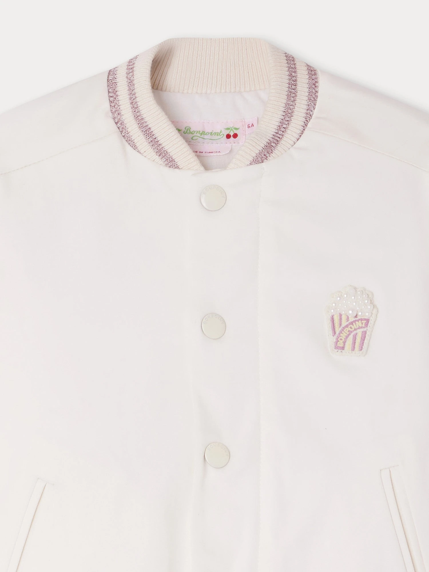 BONPOINT Blouson Joplin Blanc Lait 4 BONPOINT Blouson Joplin Blanc Lait – Image 2