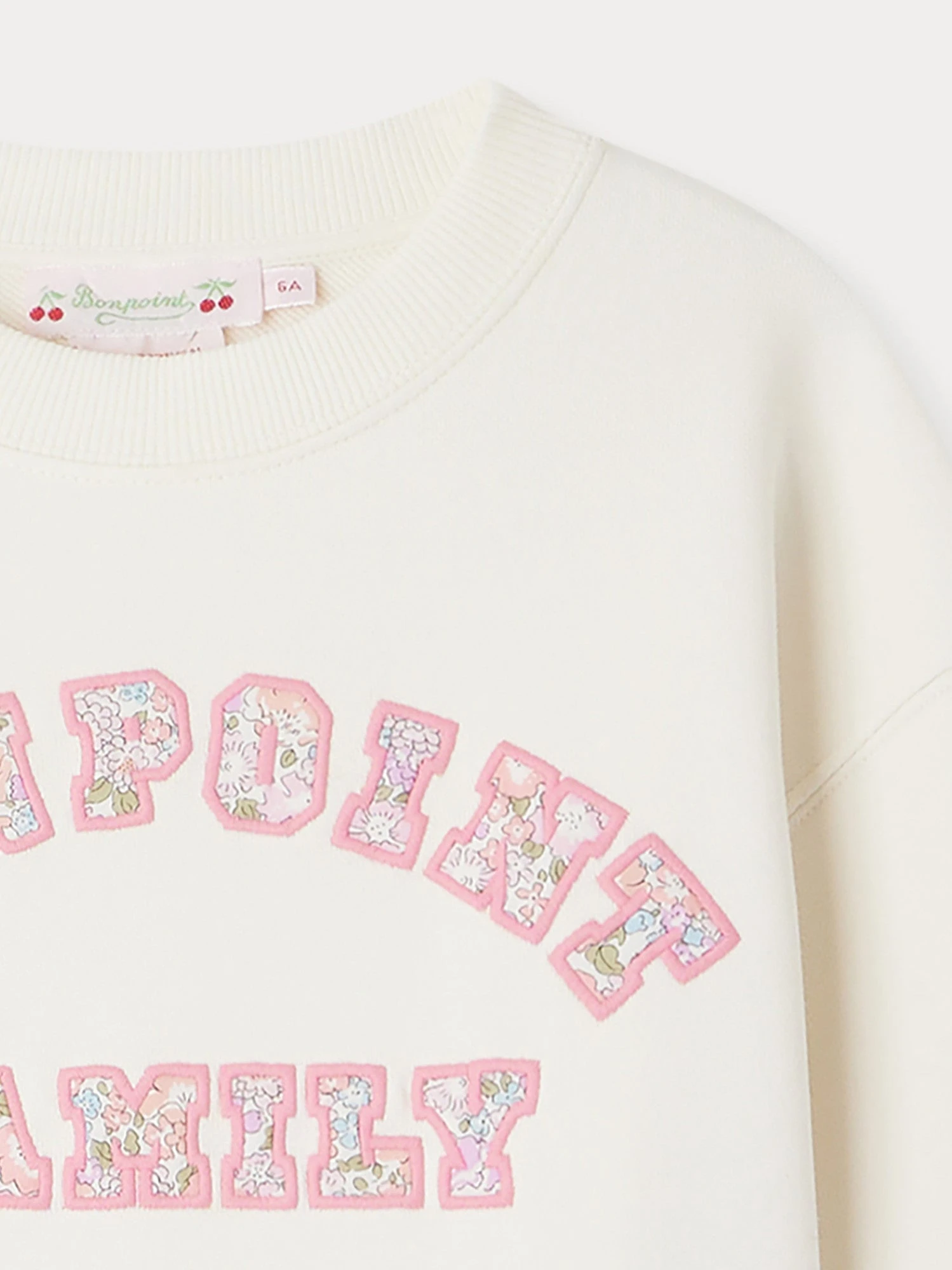BONPOINT Sweat Fleurette Ivoire 5 BONPOINT Sweat Fleurette Ivoire – Image 3
