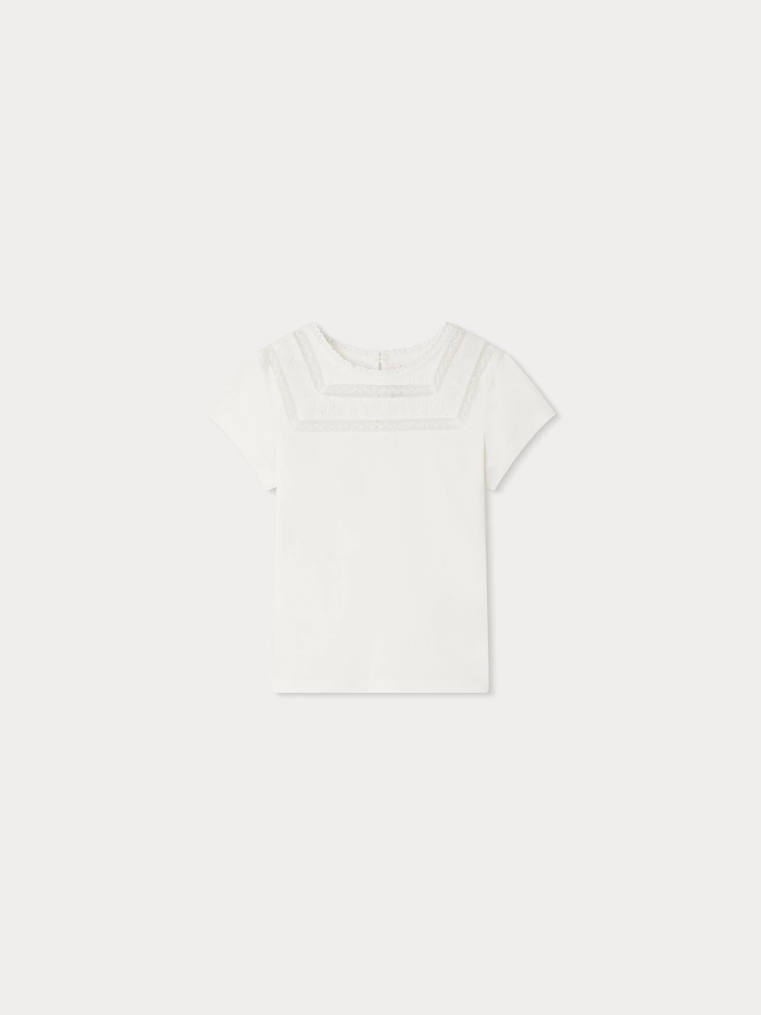 BONPOINT T-shirt Fina Blanc Lait 3 BONPOINT T-shirt Fina Blanc Lait