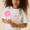 BONPOINT T-shirt Thida Upb Ivoire -Bébé Vêtements Boutique S04GTSK00012 104 S04GTSK00012 104 0