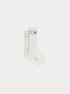 BONPOINT Chaussettes Filo Rayures Blanc Lait