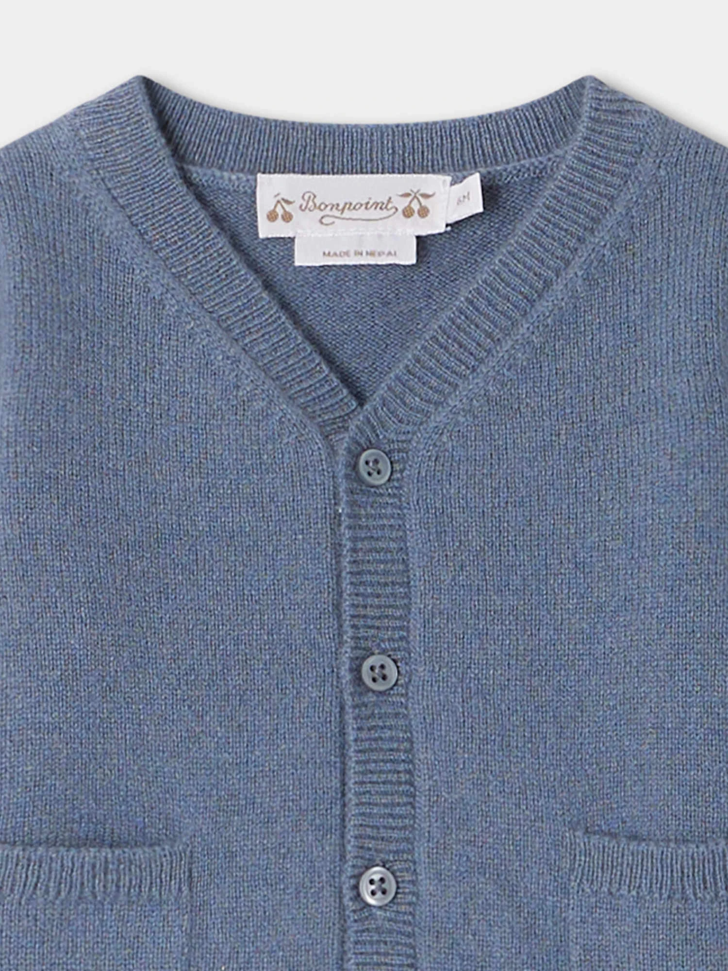 BONPOINT Cardigan Tahiel Bleu Du Nord 5 BONPOINT Cardigan Tahiel Bleu Du Nord – Image 3