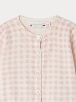 BONPOINT Cardigan Claudie Rose Clair 7 BONPOINT Cardigan Claudie Rose Clair -Bébé Vêtements Boutique S04XCAK00003 320 S04XCAK00003 320 3