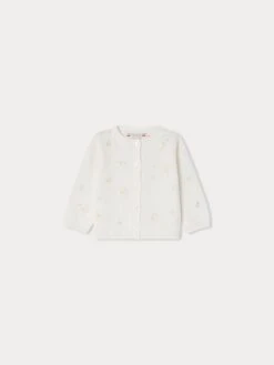 BONPOINT Cardigan Claudie Blanc Lait