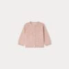 BONPOINT Cardigan Claudie Sérigraphié Rose Thé