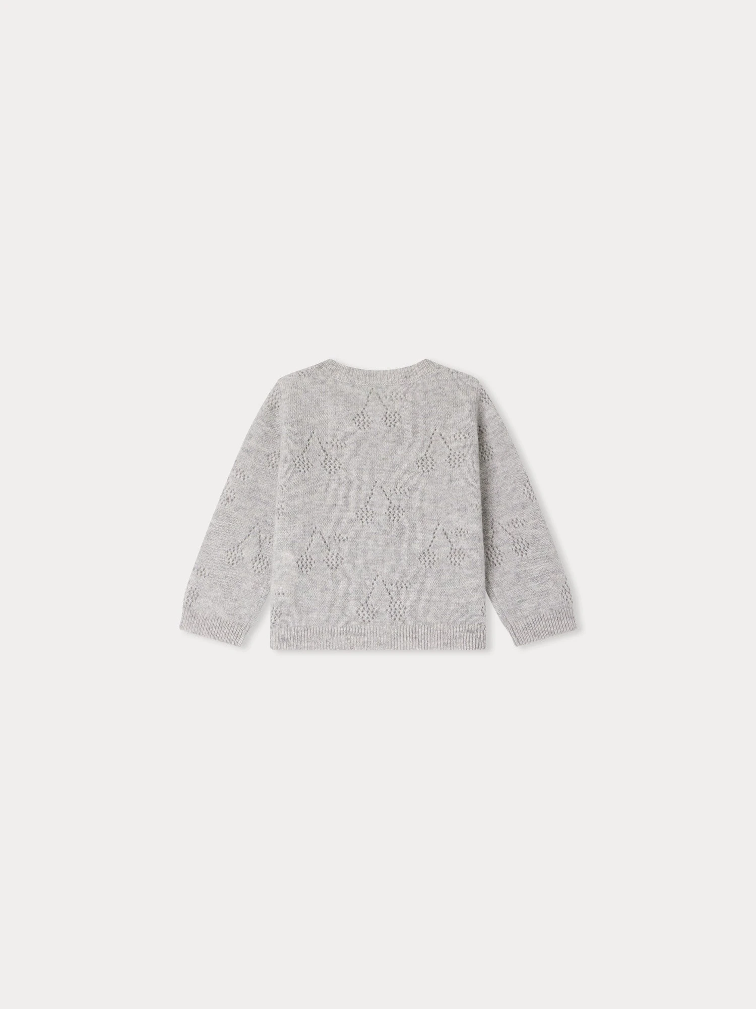 BONPOINT Cardigan Tibile Gris Chiné Clair 5 BONPOINT Cardigan Tibile Gris Chiné Clair – Image 3