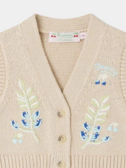 BONPOINT Cardigan Ficiana Puce -Bébé Vêtements Boutique S04XCAK00013 009B S04XCAK00013 009B 3