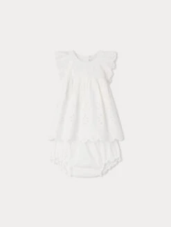 BONPOINT Robe Lulu Blanc Lait