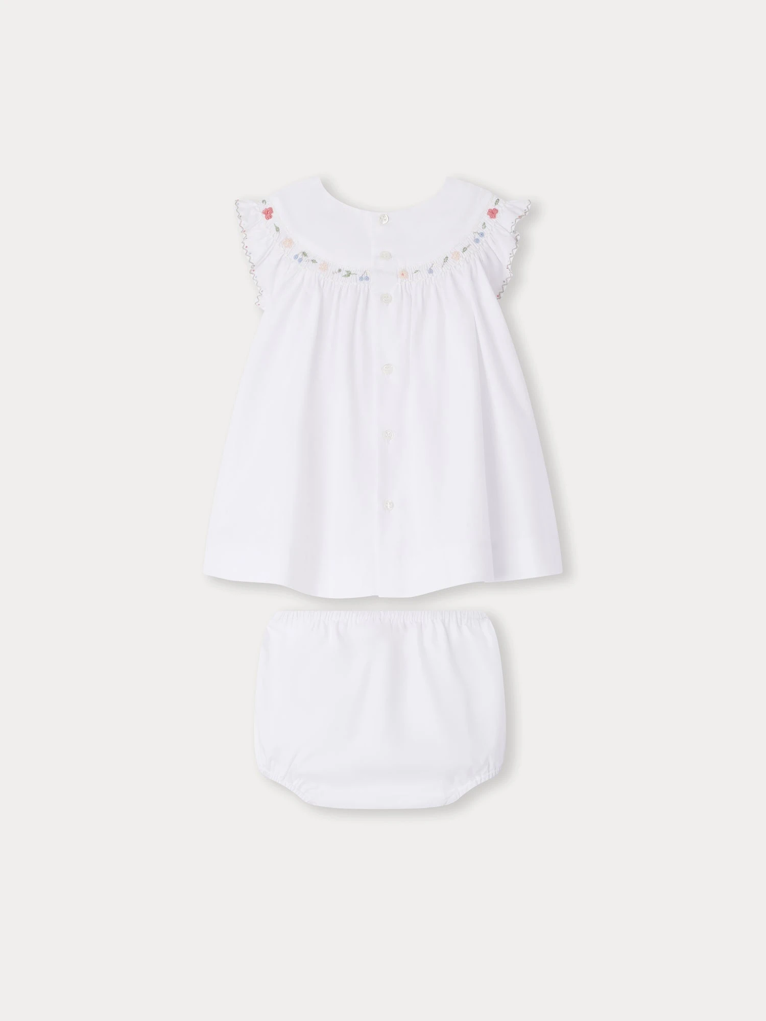 BONPOINT Robe Amantine Blanc Lait 4 BONPOINT Robe Amantine Blanc Lait – Image 2