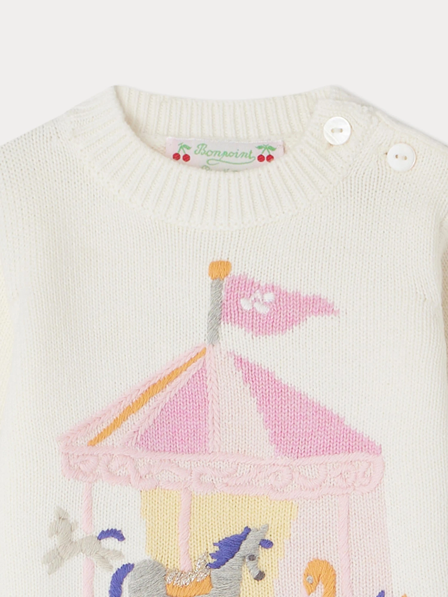 BONPOINT Pull Almire Ecru 6 BONPOINT Pull Almire Ecru – Image 4