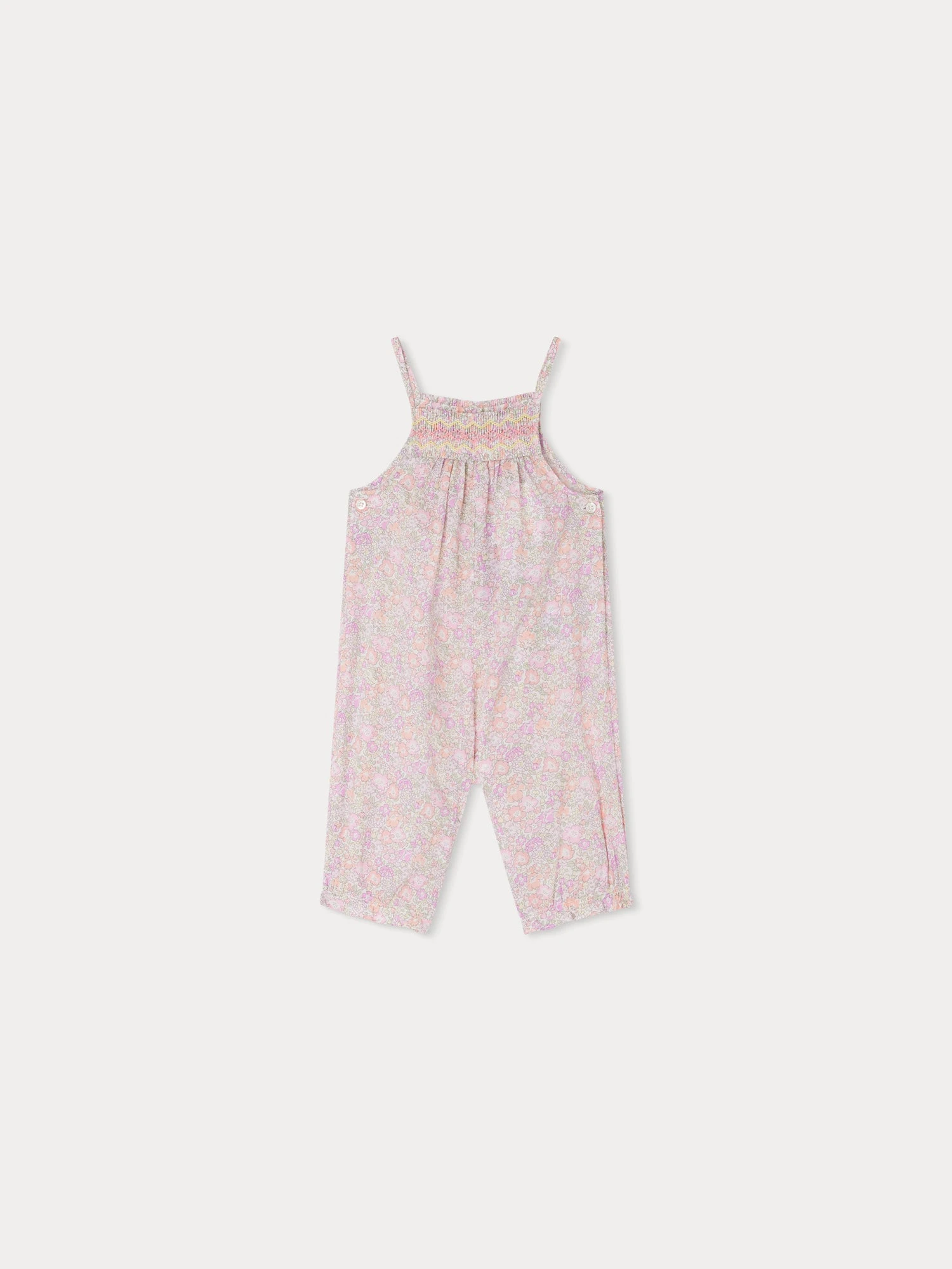BONPOINT Salopette Smockée Lilisy Rose Fard 4 BONPOINT Salopette Smockée Lilisy Rose Fard – Image 2