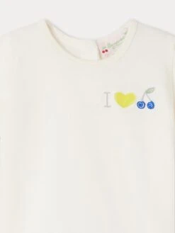 BONPOINT T-shirt Cira Blanc Lait -Bébé Vêtements Boutique S04XTSK00001 102 S04XTSK00001 102 3