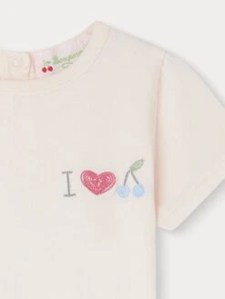 BONPOINT T-shirt Cira Rose Pétale 7 BONPOINT T-shirt Cira Rose Pétale -Bébé Vêtements Boutique S04XTSK00001 121A S04XTSK00001 121A 3