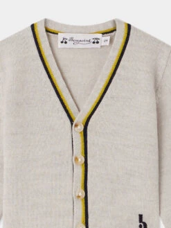 BONPOINT Cardigan Teotim Gris Chiné Clair -Bébé Vêtements Boutique S04YCAK00002 292 S04YCAK00002 292 3