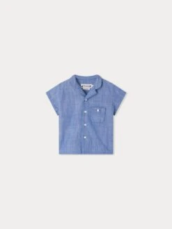 BONPOINT Chemise Gerald Bleu