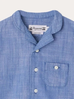 BONPOINT Chemise Gerald Bleu 7 BONPOINT Chemise Gerald Bleu -Bébé Vêtements Boutique S04YSHW00001 015 S04YSHW00001 015 3