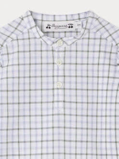 BONPOINT Chemise Cesari Vert De Gris -Bébé Vêtements Boutique S04YSHW00016 443 S04YSHW00016 443 3