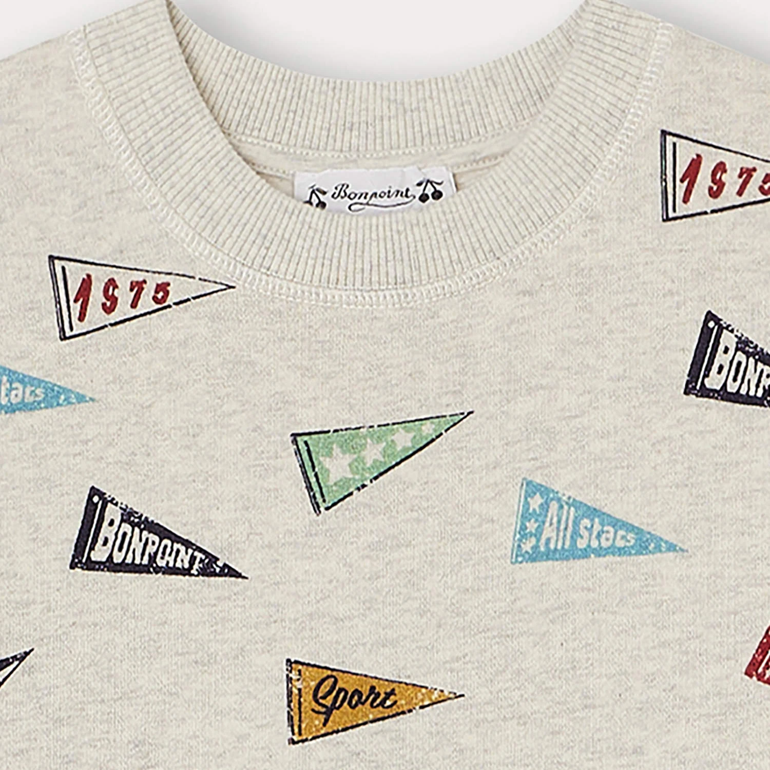 BONPOINT Sweatshirt Tonino Naturel Imprimé 5 BONPOINT Sweatshirt Tonino Naturel Imprimé – Image 3