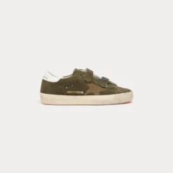 Baskets Basses Star Golden Goose X Bonpoint Kaki Foncé