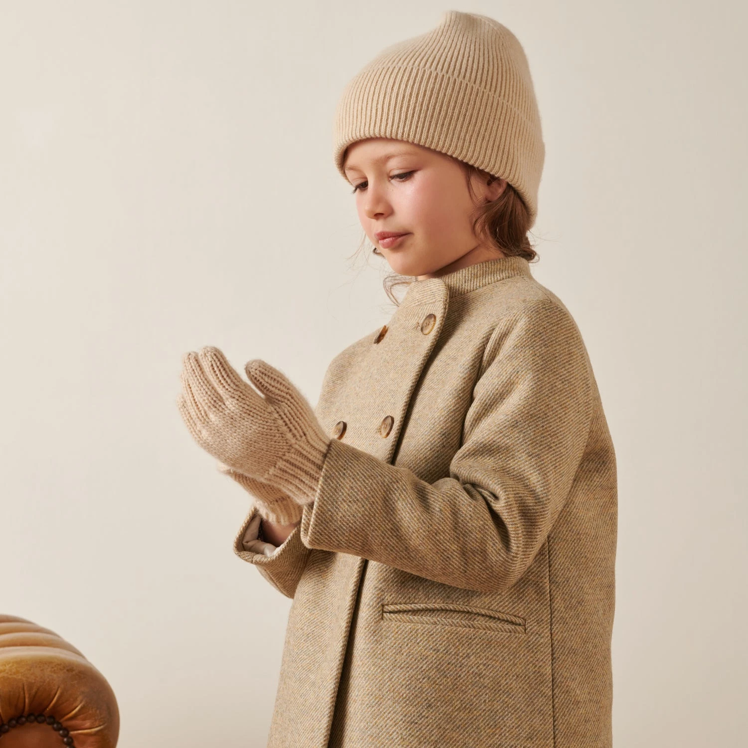 BONPOINT Gants à Côtes Birk Naturel 5 BONPOINT Gants à Côtes Birk Naturel – Image 3