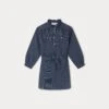 BONPOINT Robe Babe Rayures Bleu Nuit