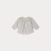 BONPOINT Blouse Smockée Griotte Gris Clair 1 BONPOINT Blouse Smockée Griotte Gris Clair -Bébé Vêtements Boutique W02XBLWO0201 590 W02XBLWO0201 590 1