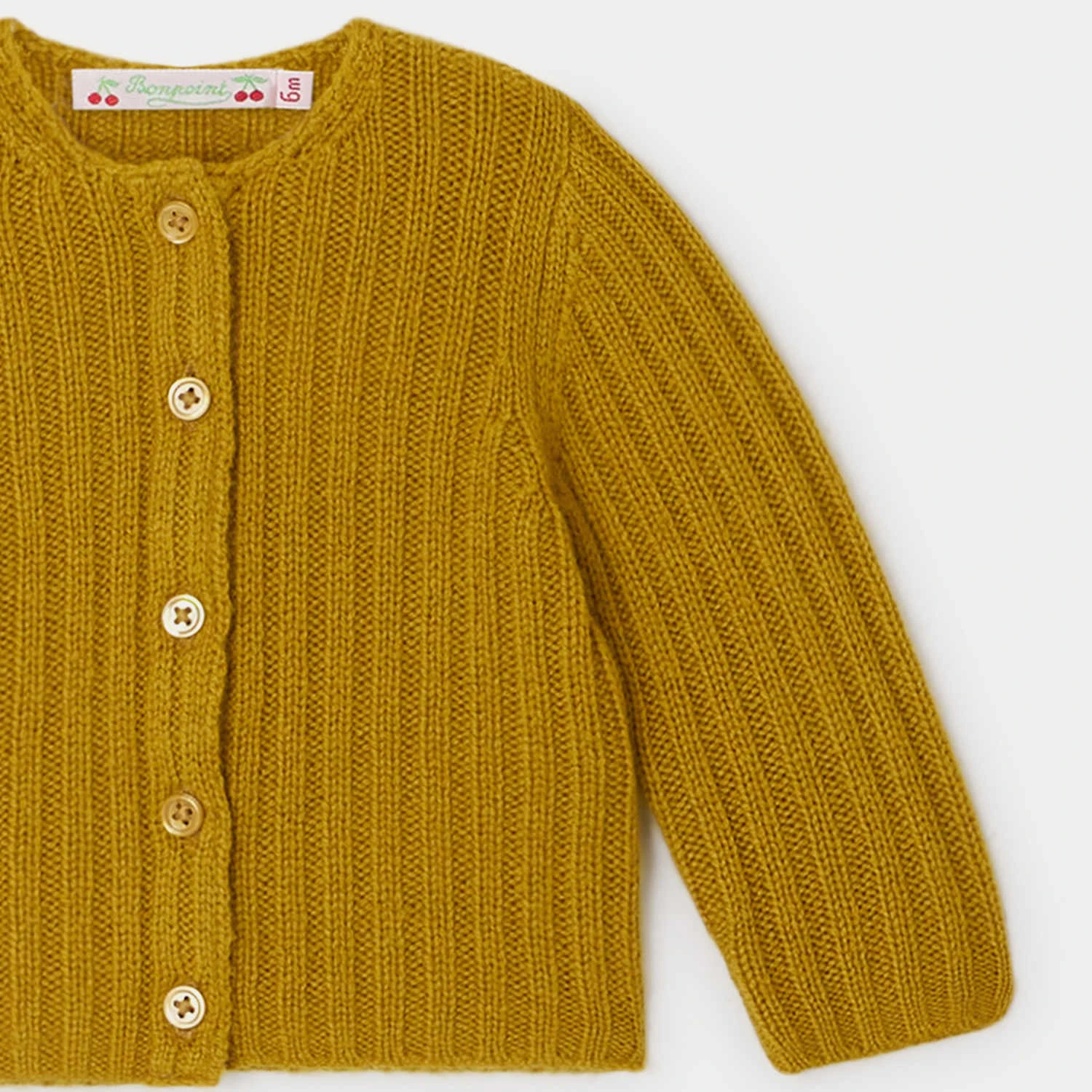 BONPOINT Cardigan Tassia Lichen 6 BONPOINT Cardigan Tassia Lichen – Image 4