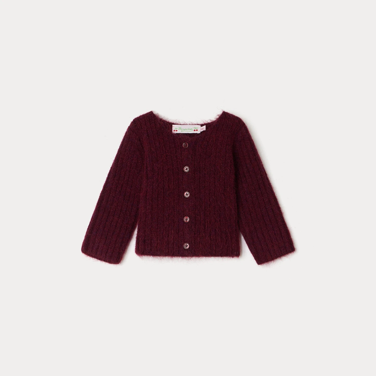 BONPOINT Cardigan Tassia Bordeaux 3 BONPOINT Cardigan Tassia Bordeaux