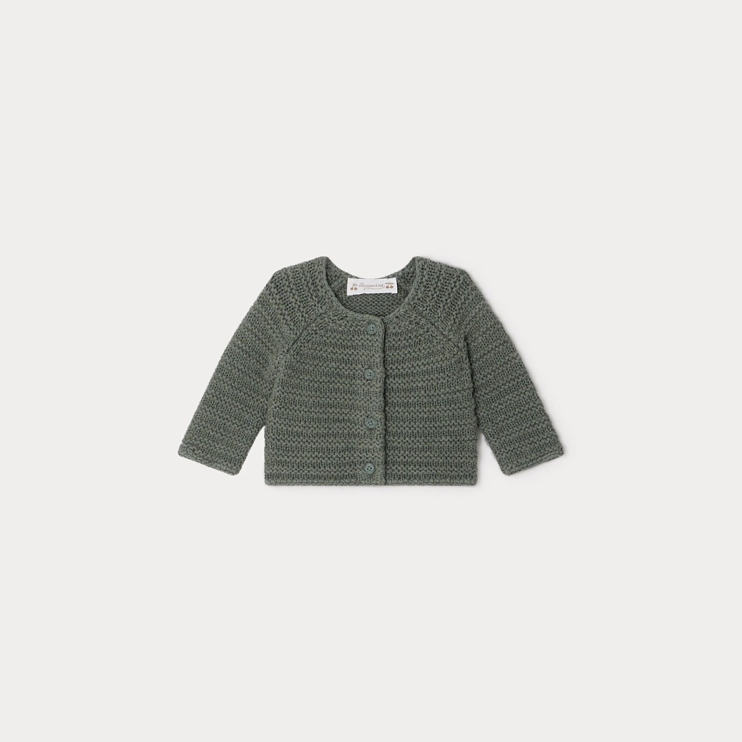 BONPOINT Cardigan Abid Vert De Gris 3 BONPOINT Cardigan Abid Vert De Gris