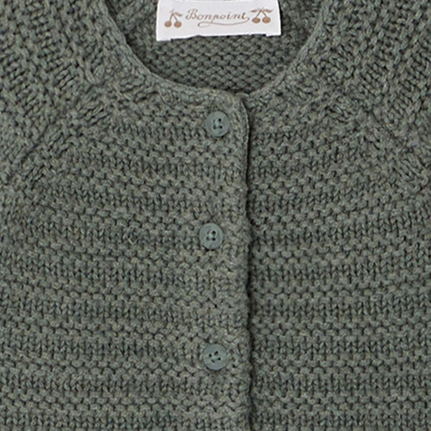 BONPOINT Cardigan Abid Vert De Gris 5 BONPOINT Cardigan Abid Vert De Gris – Image 3