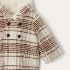 BONPOINT Manteau Misha Naturel écossais -Bébé Vêtements Boutique W02ZOUWO0201 406 W02ZOUWO0201 406 7