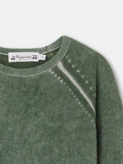 BONPOINT Pull Tiego Vert De Gris -Bébé Vêtements Boutique W03BJUK00007 043 W03BJUK00007 043 3