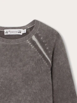 BONPOINT Pull Tiego Gris Mauve 7 BONPOINT Pull Tiego Gris Mauve -Bébé Vêtements Boutique W03BJUK00007 096A W03BJUK00007 096A 3