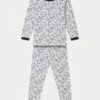 BONPOINT Pyjama Planet Gris Chine Clair -Bébé Vêtements Boutique W03BNIK00001 692 W03BNIK00001 692 1