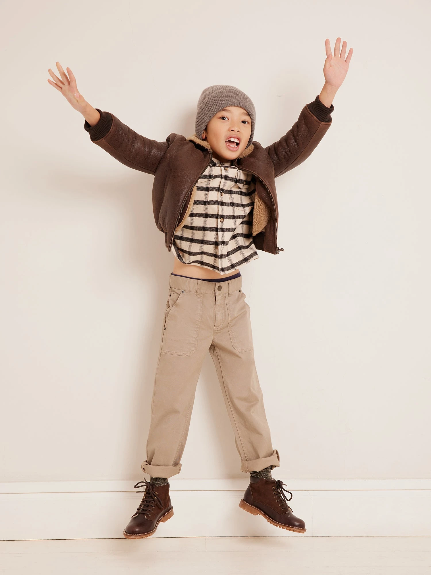 BONPOINT Pantalon Malone Praline 3 BONPOINT Pantalon Malone Praline