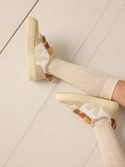 Baskets Bonpoint X Veja Blanc