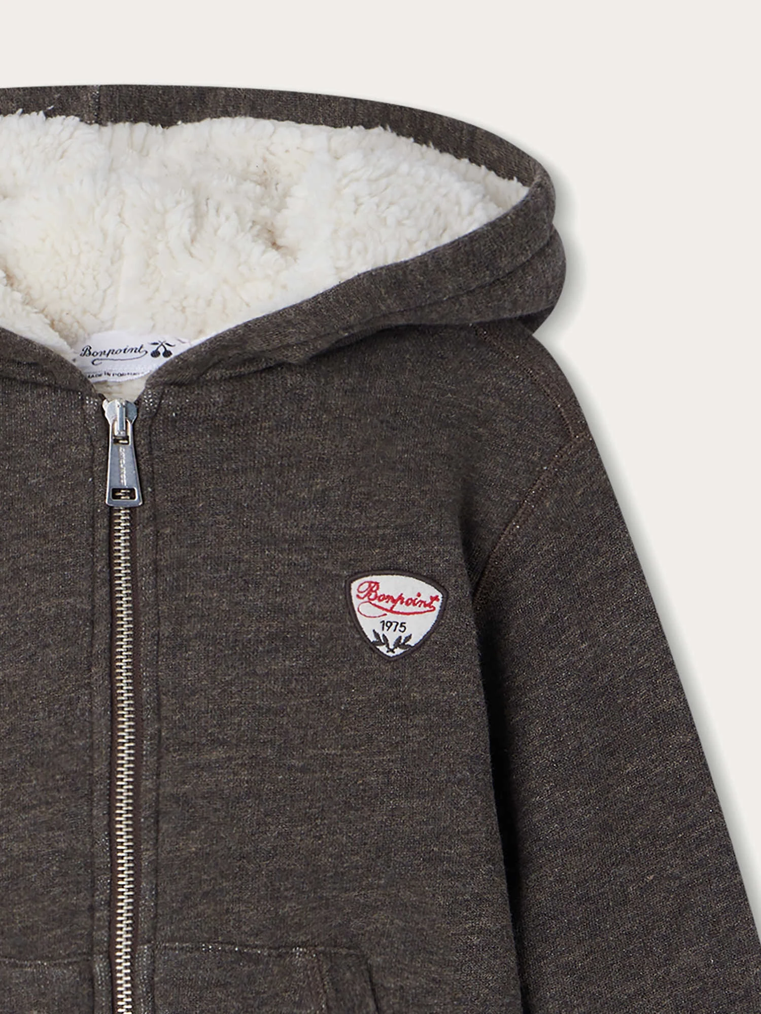 BONPOINT Sweatshirt Bradford Zippé Marron 5 BONPOINT Sweatshirt Bradford Zippé Marron – Image 3