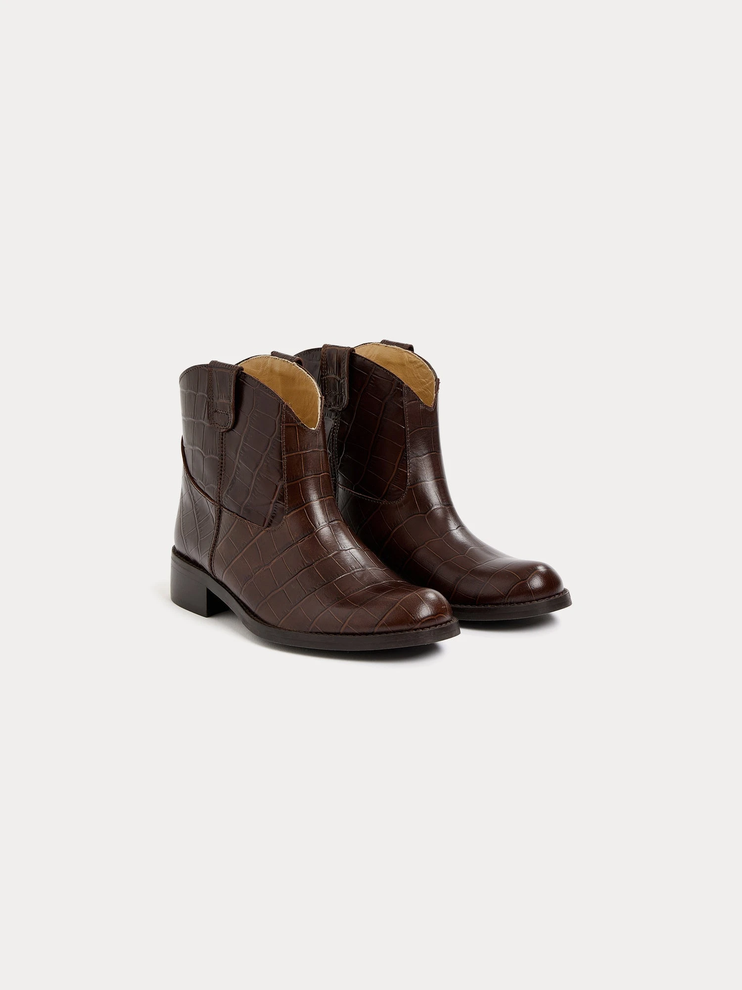 BONPOINT Boots Santiag Chocolat 5 BONPOINT Boots Santiag Chocolat – Image 3