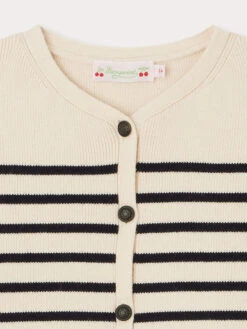BONPOINT Cardigan Demy Rayures Marine 9 BONPOINT Cardigan Demy Rayures Marine -Bébé Vêtements Boutique W03GCAK00006 270 W03GCAK00006 270 3