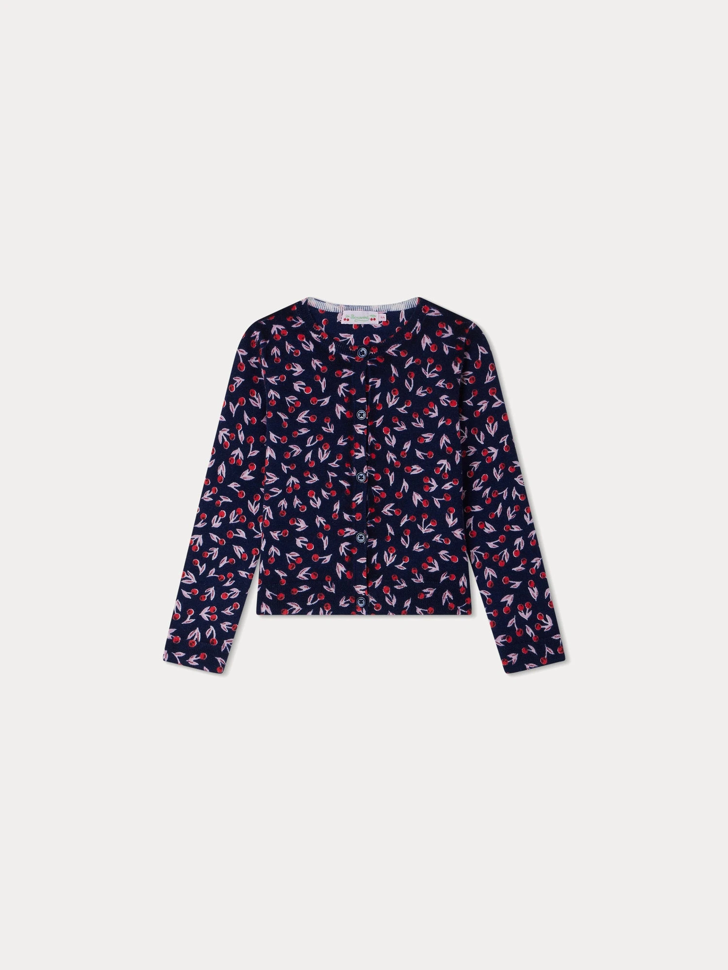 BONPOINT Cardigan Tyra Imprime Marine 3 BONPOINT Cardigan Tyra Imprime Marine