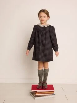 BONPOINT Robe Tamiko Gris Ardoise