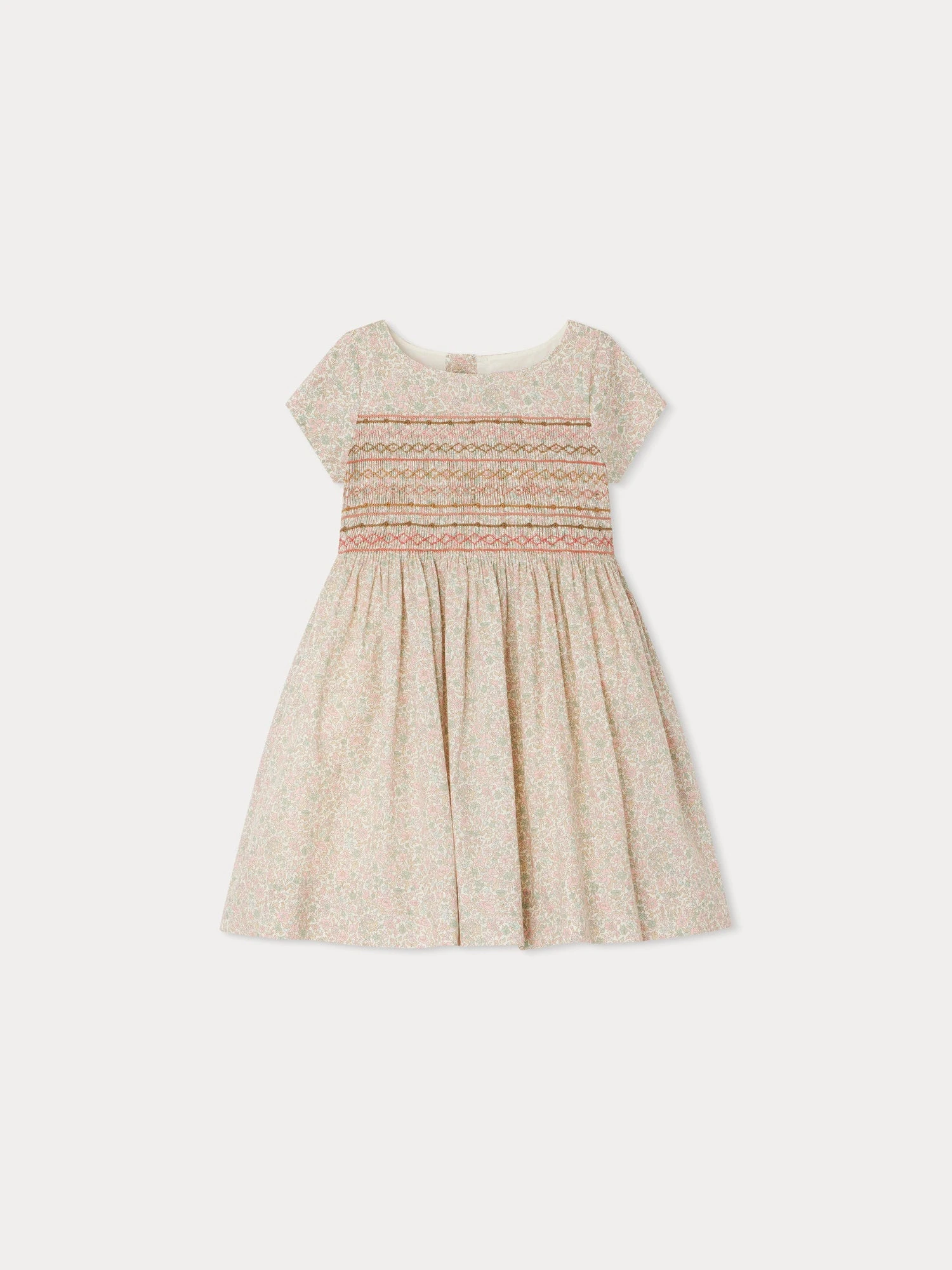 BONPOINT Robe Duchesse Fleurs Rose 4 BONPOINT Robe Duchesse Fleurs Rose – Image 2