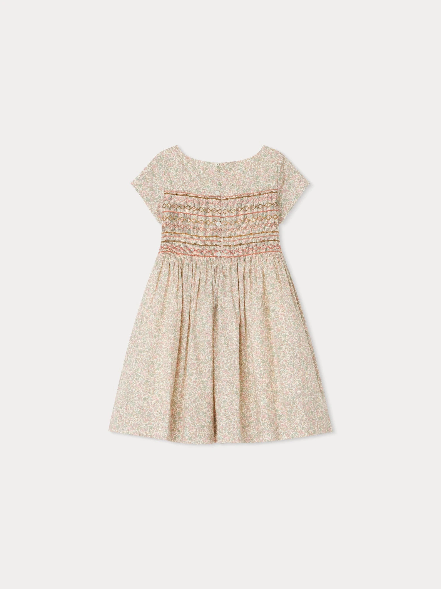 BONPOINT Robe Duchesse Fleurs Rose 5 BONPOINT Robe Duchesse Fleurs Rose – Image 3